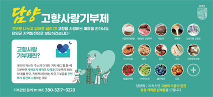 담양고향사랑기부제